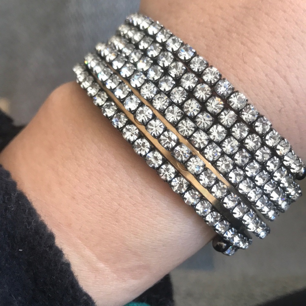 Crystal Adjustable Bangle - image 2